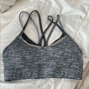 ZYIA sports bra bundle- 2 Women's Gray and dark Gray Strappy Sports Bra, size S